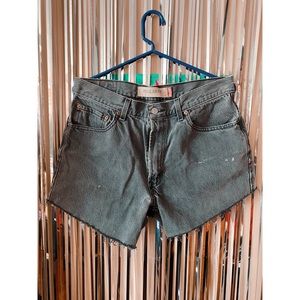Grey Vintage Levi’s Cutoff Shorts